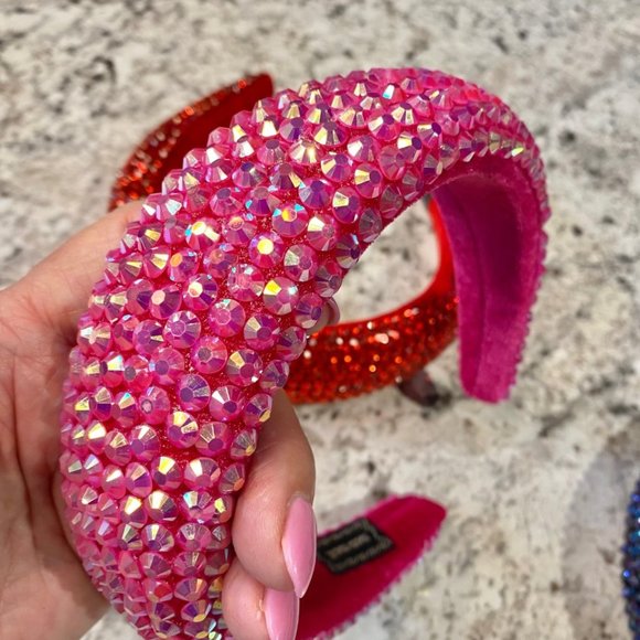 Bundle of 3 Headbands - Handmade with Rhinestones - Picture 6 of 7